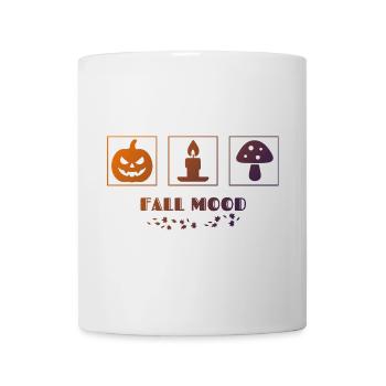 Ambiance automnale pour un design d'Halloween - Mug blanc - blanc - Devant