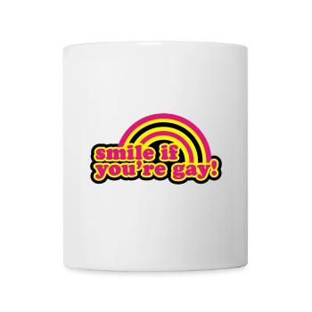 smile if you're gay - Mug - white - Front