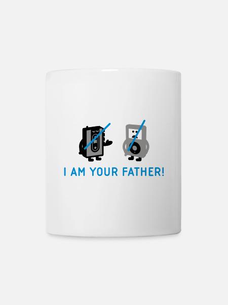 darth vader vs pod - Mug - white