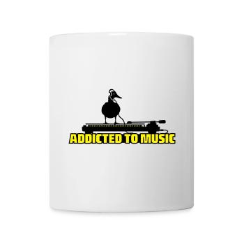 addicted to music - DJ music - Tasse - Weiß - Vorne