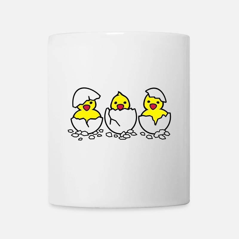 Drei aus dem Ei (c) - Mug blanc - blanc