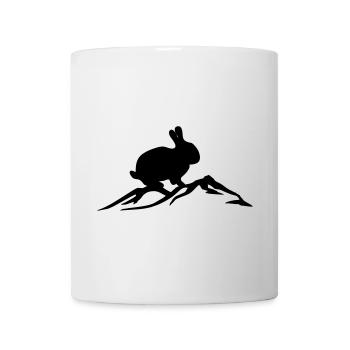 Lapin sur la montagne - Mug blanc - blanc - Devant