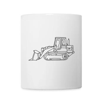 Bulldozer - Mug - white - Front