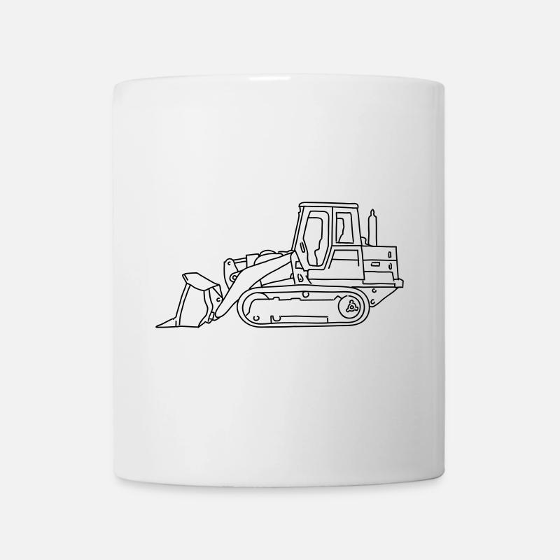 Bulldozer - Mug blanc - blanc