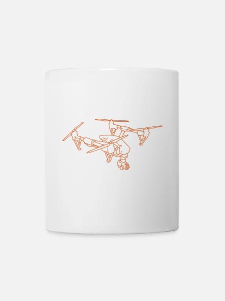 Drohne - Tasse - Weiß