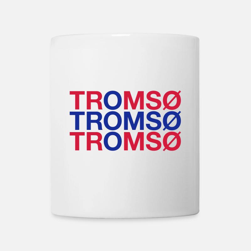 TROMSO Norway Norwegen Norge Norwegische Flagge - Tasse - Weiß