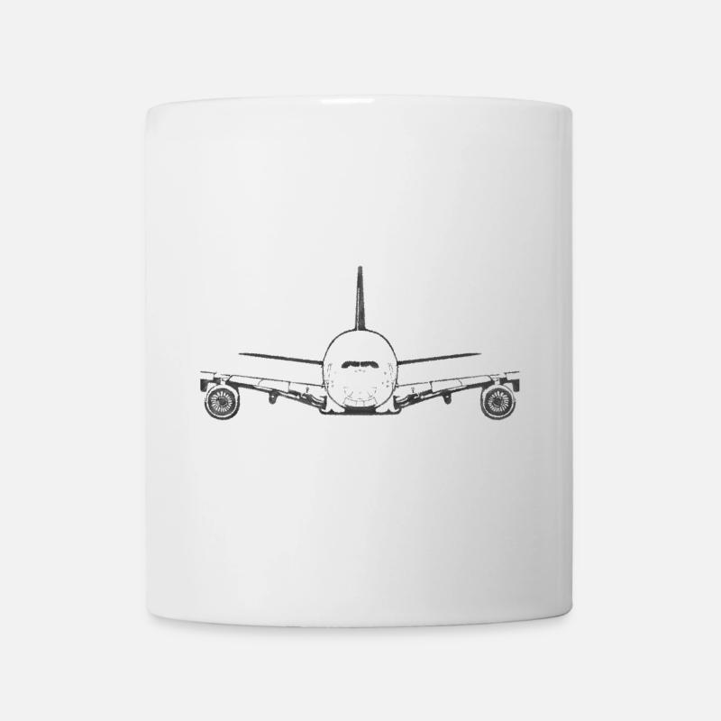 Flugzeug Airbus A380 - Tasse - Weiß