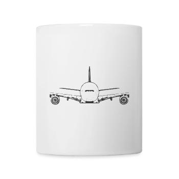 Avion Airbus A380 - Mug blanc - blanc - Devant