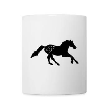 Tigerschecke  Appaloosa  Pferd Noriker Reiten - Tasse - Weiß - Vorne