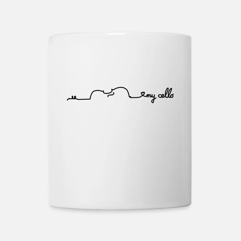 love my cello - Tasse - Weiß