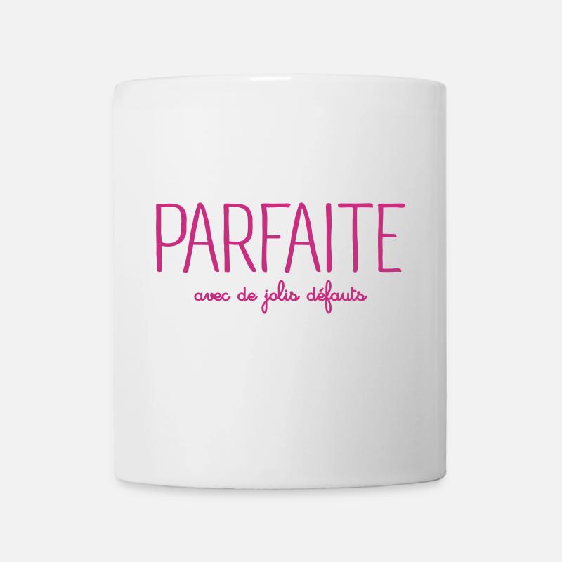 Parfaite avec de jolis défauts - Mug blanc - blanc
