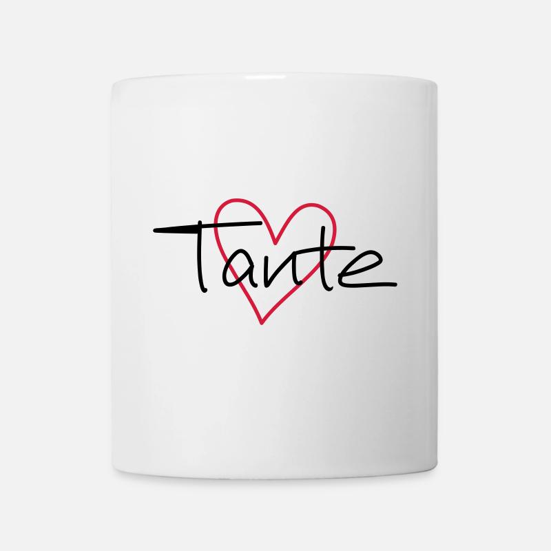 Tante Herz Geschenk Liebe Patentante - Tasse - Weiß