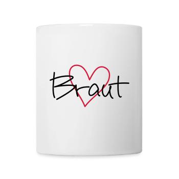 Braut Herz Junggesellinnenabschied - Tasse - Weiß - Vorne