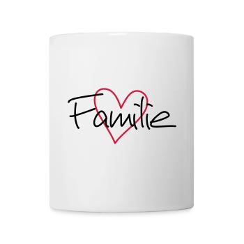Family heart love community cohesion - Mug - white - Front