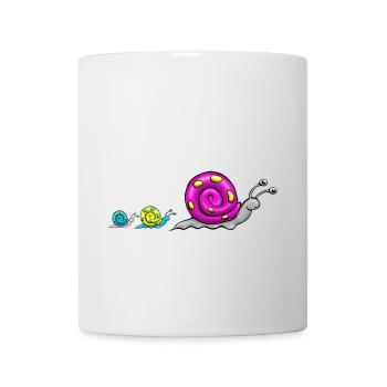 Snail family comic - Mug - white - Front