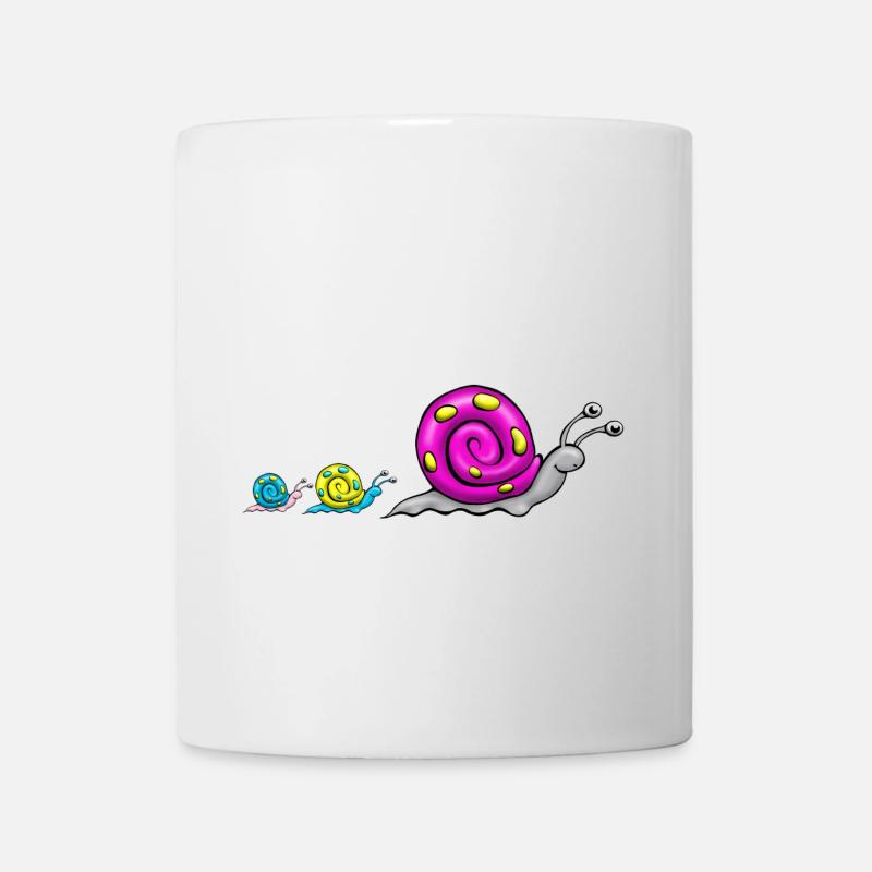 Comic famille Escargot - Mug blanc - blanc