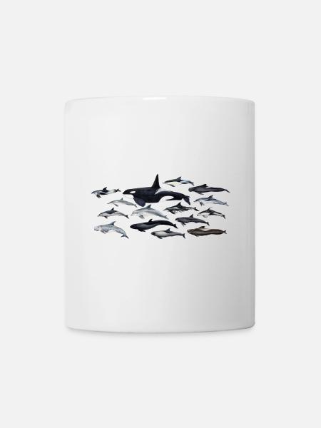 Dauphins - dauphins - Dauphins - Delphinidae - Mug blanc - blanc