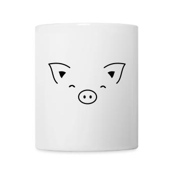 Pig piglet sow - Mug - white - Front