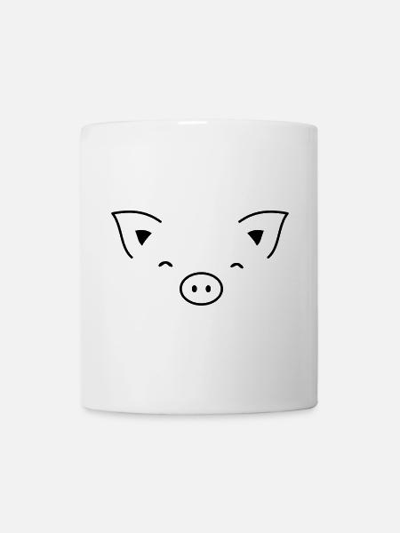 Pig piglet sow - Mug - white