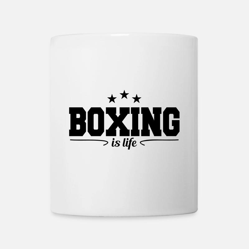 Boxing is life / boxing is life - Mug - white