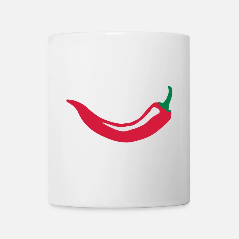 chili sourire - Mug blanc - blanc