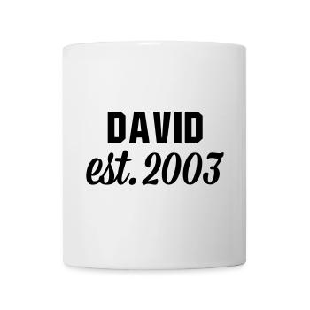 David est 2003 - Tasse - Weiß - Vorne