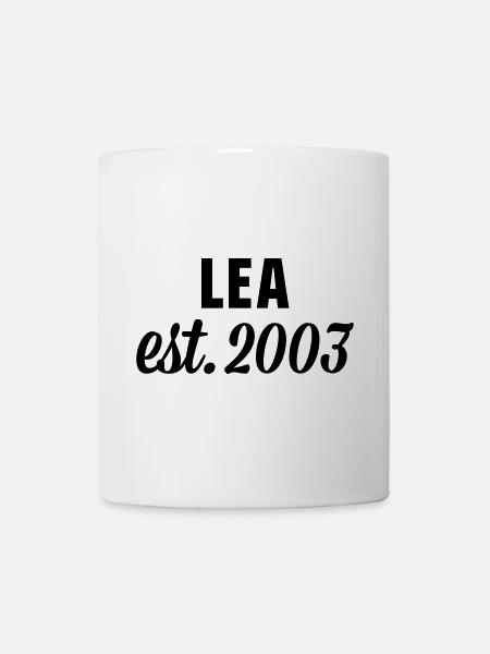 Lea est 2003 - Tasse - Weiß