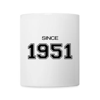 1951 Geburtstagsgeschenk - Tasse - Weiß - Vorne