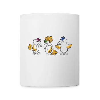 Schräge Vögel - Tasse - Weiß - Vorne