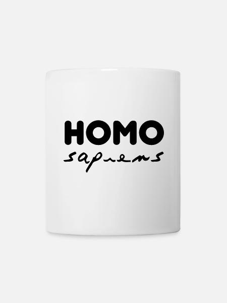 homo sapiens - Tasse - Weiß