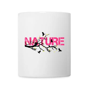 Nature en Rose Éclatante - Mug blanc - blanc - Devant