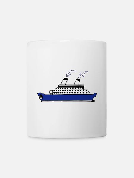 Schiff - Tasse - Weiß