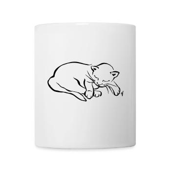 My little cat is sleeping - Mug - white - Front