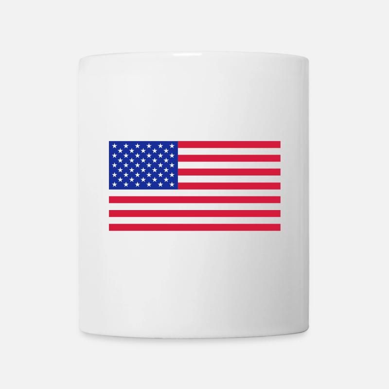 Drapeau américain - Mug blanc - blanc