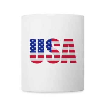 American flag - Mug - white - Front