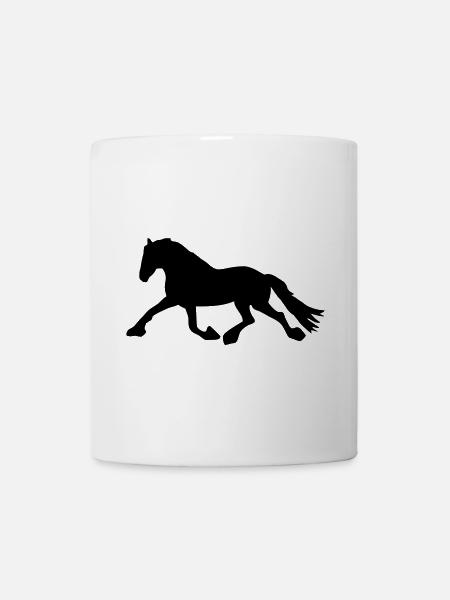 Cheval de course - Mug blanc - blanc