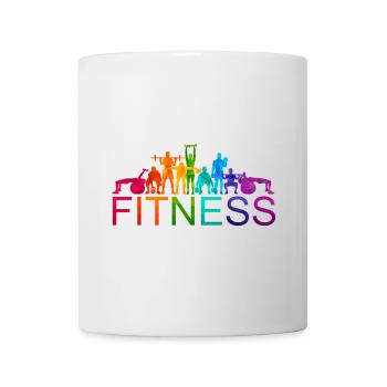 Diverse Colorful Fitness Athletes - Mug - white - Front