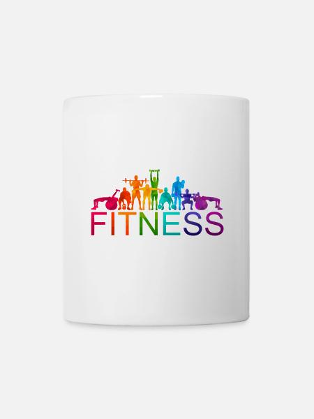 Diverse Colorful Fitness Athletes - Mug - white