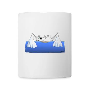Eisberg Chillen - Tasse - Weiß - Vorne