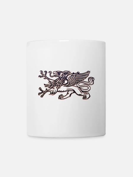 Rostocks Greif in 3D - Tasse - Weiß