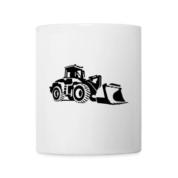 bulldozer - Mug - white - Front