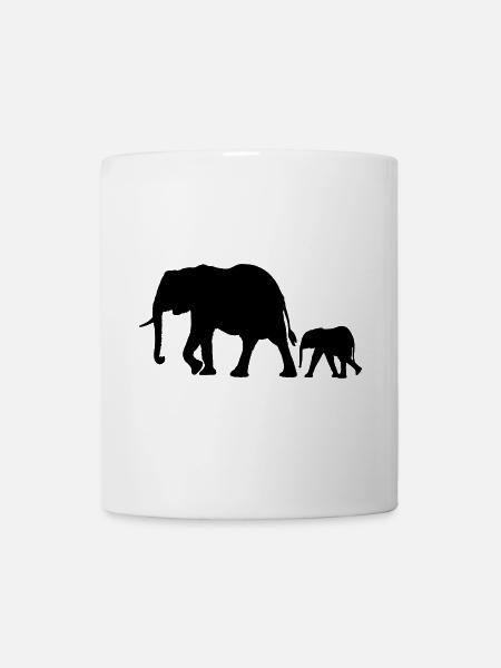 elephants - Mug - white