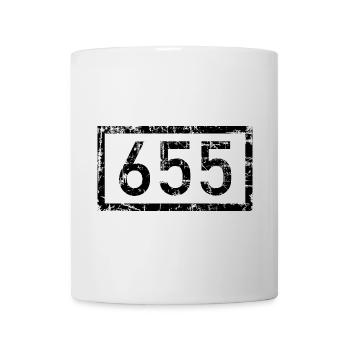 Rheinkilometer 655 Bonn am Rhein (Vintage) - Tasse - Weiß - Vorne