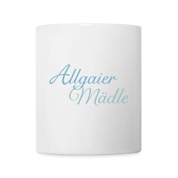Allgaier Mädle Mädchen aus dem Allgäu (Hell) - Tasse - Weiß - Vorne