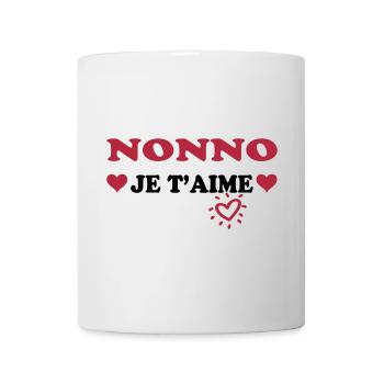 Nonno je t'aime - Mug blanc - blanc - Devant