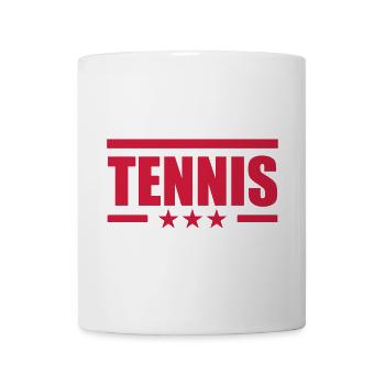 Tennis - Sport - Ball - Player - Game - Sportsman - Tasse - Weiß - Vorne