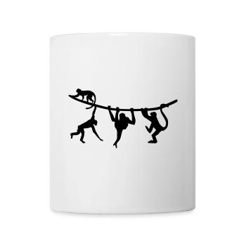 climbing monkeys - monkey - Mug - white - Front