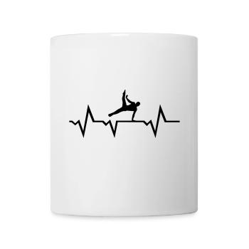 Gymnast, Gymnastics, Heartbeat - men - Mug - white - Front