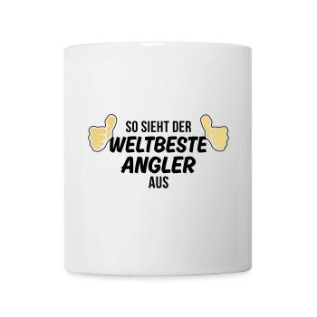 der weltbeste angler - Tasse - Weiß - Vorne