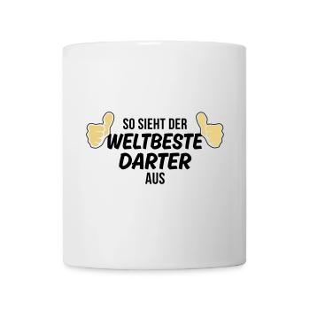 der weltbeste darter - Tasse - Weiß - Vorne